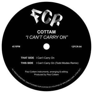 Cottam - I Can't Carry On (2017)