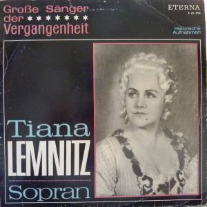 Tiana Lemnitz - Tiana Lemnitz Sopran (1969)