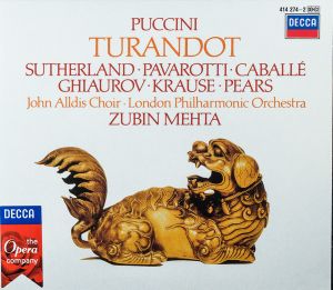 Zubin Mehta / Krause / Pavarotti / Ghiaurov / Puccini / Sutherland / Caballé / Pears / John Alldis Choir / London Philharmonic Orchestra - Turandot