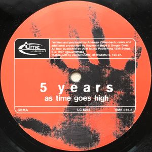 Various - 5 Years (As Time Goes High) (1997)