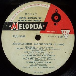 Various - Музыкальный Калейдоскоп (II Серия) (1964)