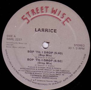 Larrice - Bop 'Til I Drop (1984)