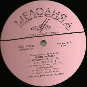 Л. Бетховен / Бруно Вальтер / Колумбийский Симф. Оркестр - Симфония № 3 Ми Бемоль Мажор, Соч. 55 «Героическая»