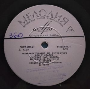 Various - Фонохрестоматия По Литературе Для V Класса