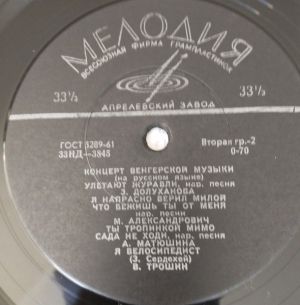 Various - Концерт Венгерской Музыки (На Русском Языке)