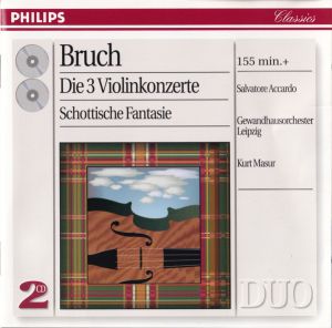 Bruch / Salvatore Accardo / Kurt Masur / Gewandhausorchester Leipzig - Die 3 Violinkonzerte / Schottische Fantasie (1998)