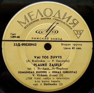 Edmundas Kuodis Ir Jonas Girijotas - Vai Tos Žuvys