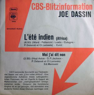 Joe Dassin - L'Été Indien (Africa) (1975)